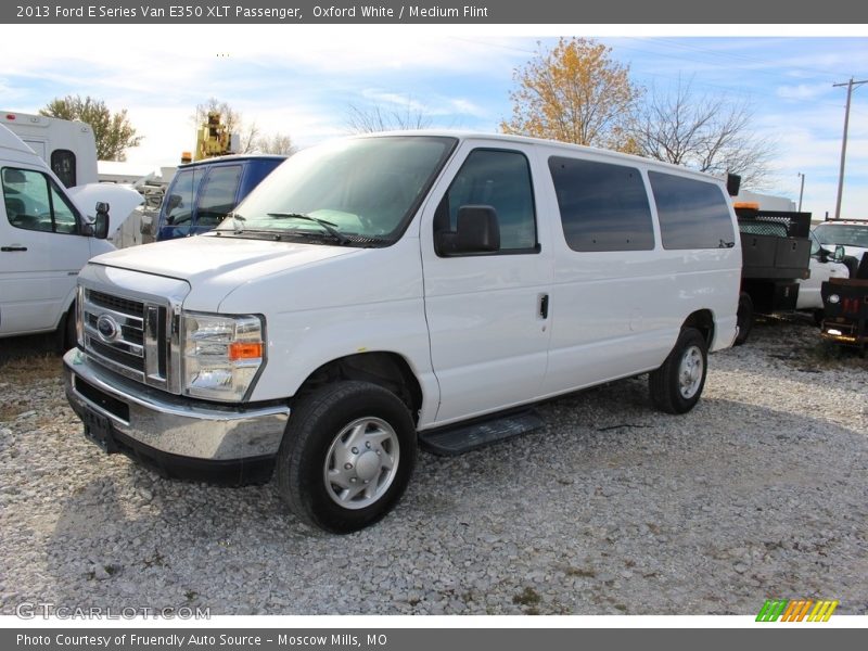 Oxford White / Medium Flint 2013 Ford E Series Van E350 XLT Passenger