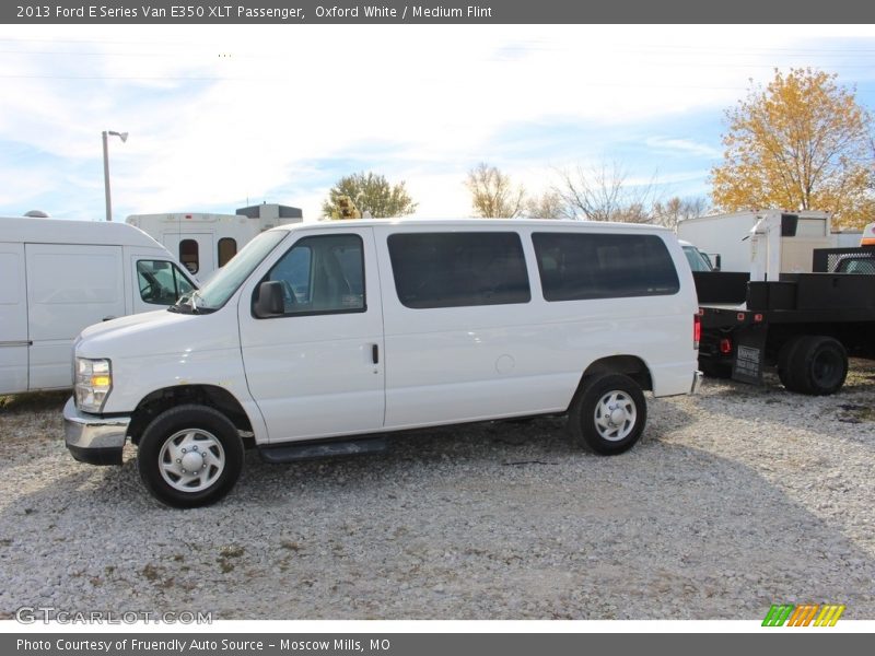 Oxford White / Medium Flint 2013 Ford E Series Van E350 XLT Passenger