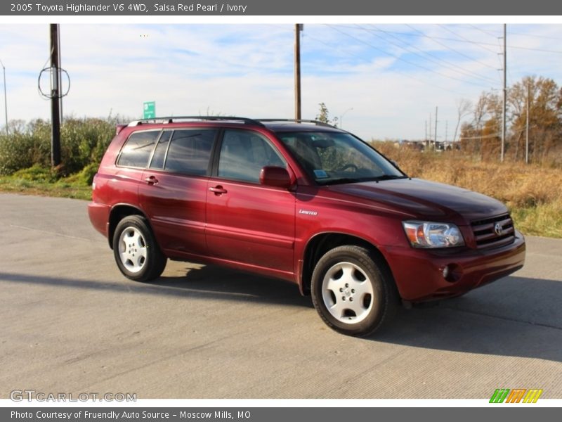 Salsa Red Pearl / Ivory 2005 Toyota Highlander V6 4WD