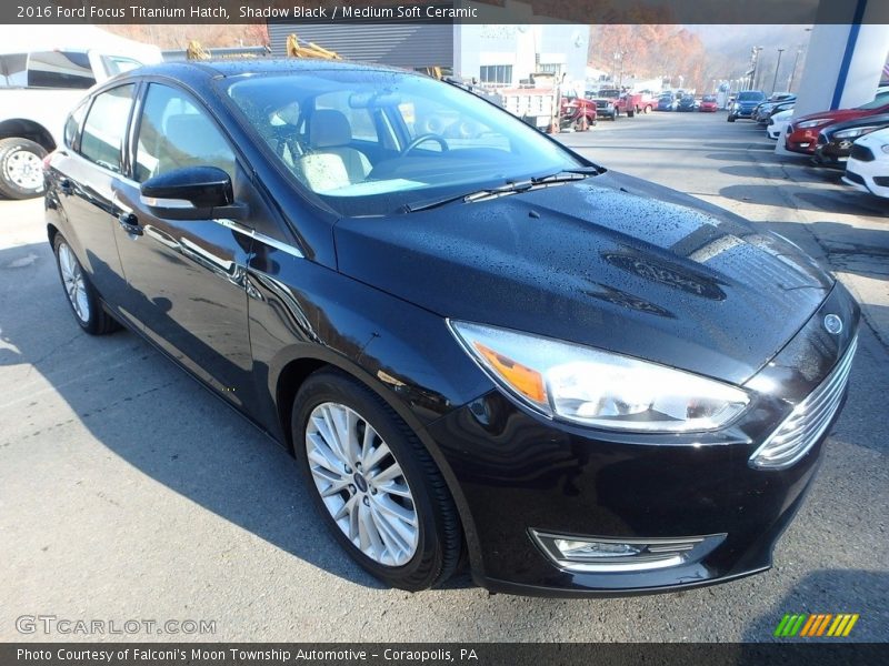 Shadow Black / Medium Soft Ceramic 2016 Ford Focus Titanium Hatch