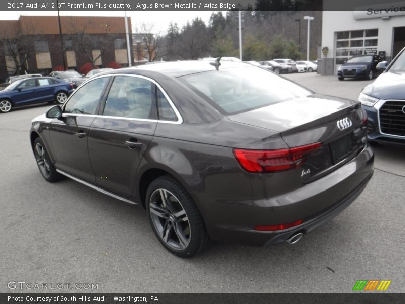 Argus Brown Metallic / Atlas Beige 2017 Audi A4 2.0T Premium Plus quattro