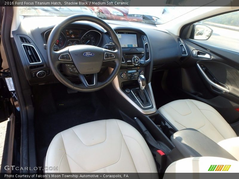 Shadow Black / Medium Soft Ceramic 2016 Ford Focus Titanium Hatch