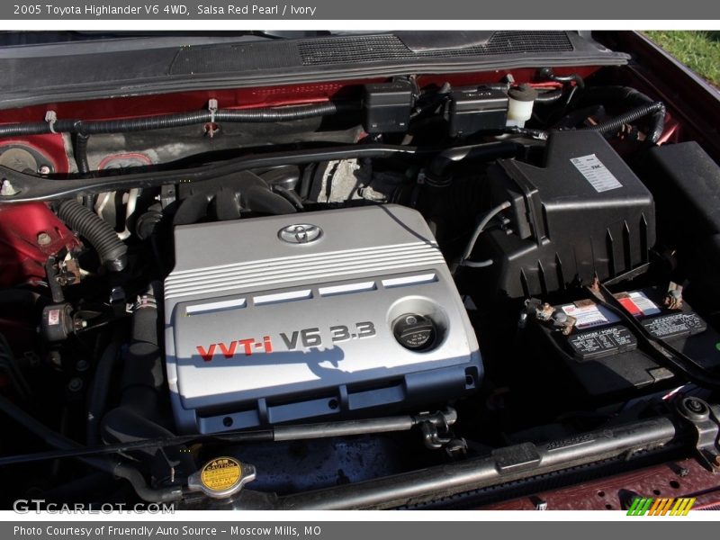 Salsa Red Pearl / Ivory 2005 Toyota Highlander V6 4WD