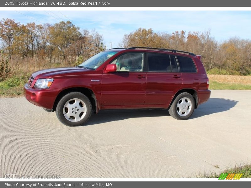Salsa Red Pearl / Ivory 2005 Toyota Highlander V6 4WD