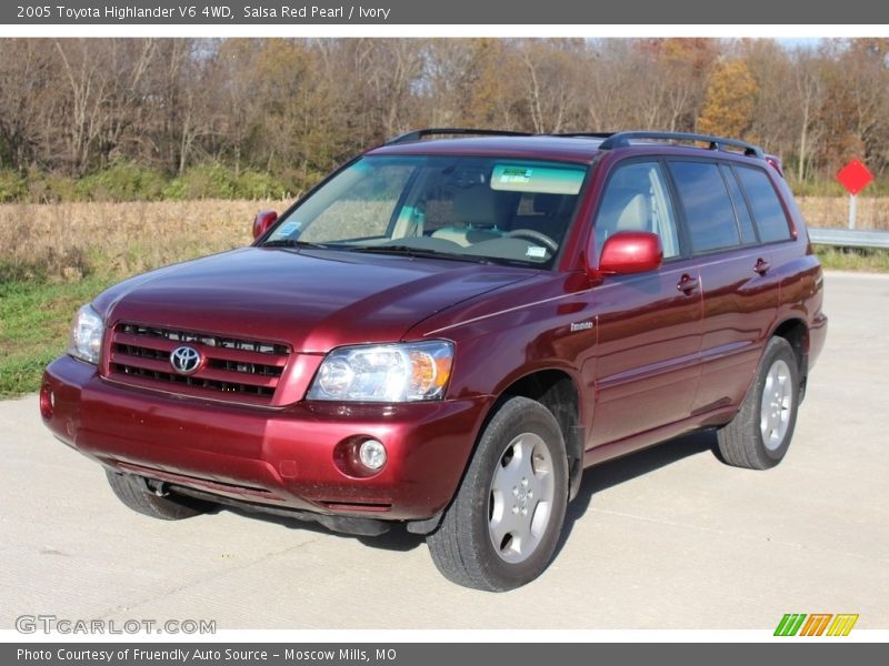 Salsa Red Pearl / Ivory 2005 Toyota Highlander V6 4WD