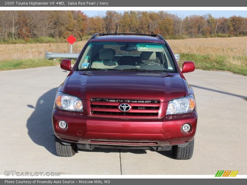 Salsa Red Pearl / Ivory 2005 Toyota Highlander V6 4WD