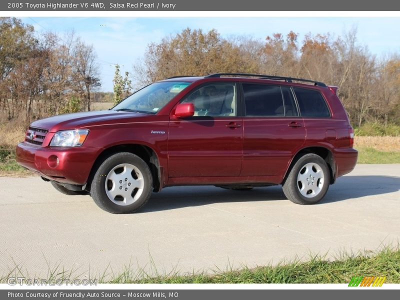 Salsa Red Pearl / Ivory 2005 Toyota Highlander V6 4WD