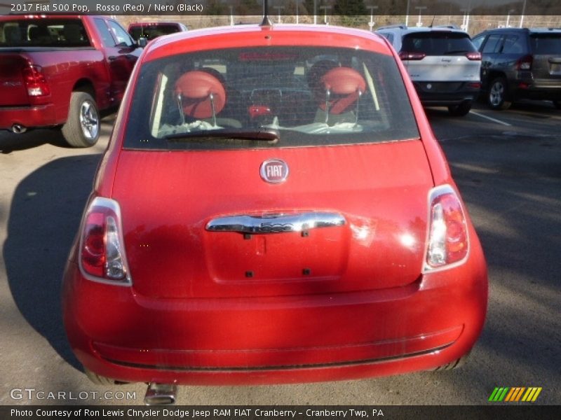 Rosso (Red) / Nero (Black) 2017 Fiat 500 Pop