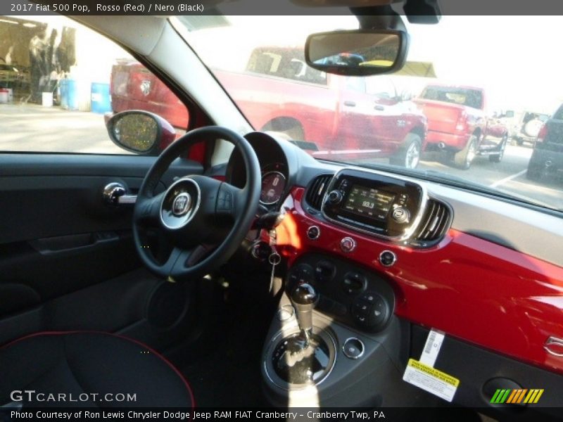 Rosso (Red) / Nero (Black) 2017 Fiat 500 Pop