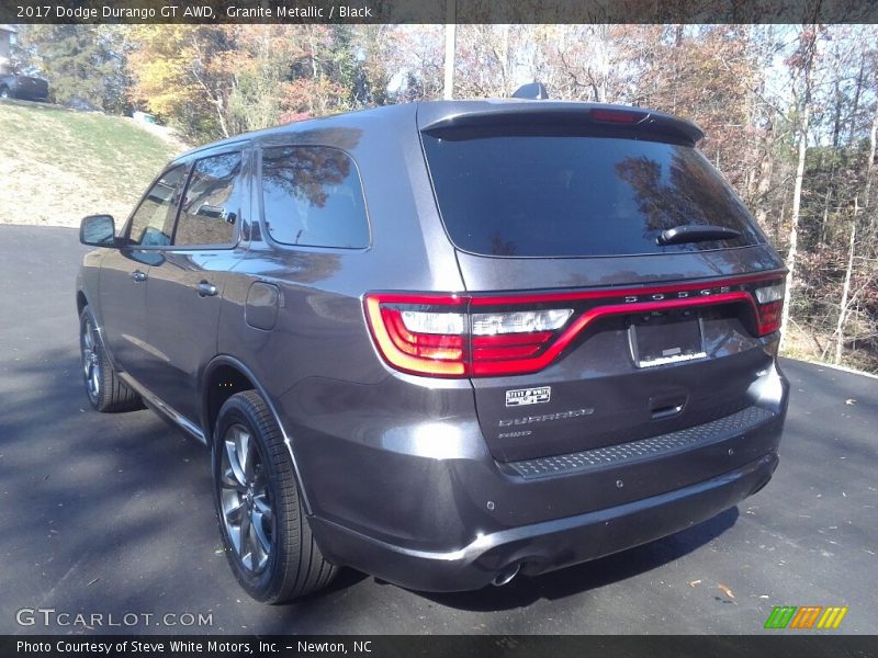 Granite Metallic / Black 2017 Dodge Durango GT AWD