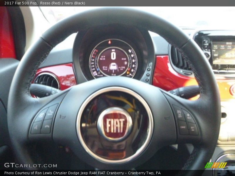 Rosso (Red) / Nero (Black) 2017 Fiat 500 Pop