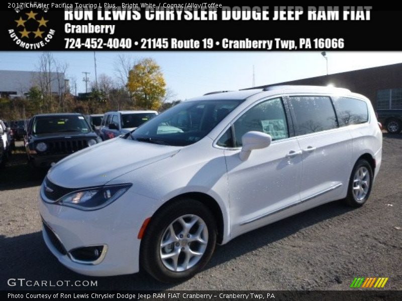 Bright White / Cognac/Alloy/Toffee 2017 Chrysler Pacifica Touring L Plus