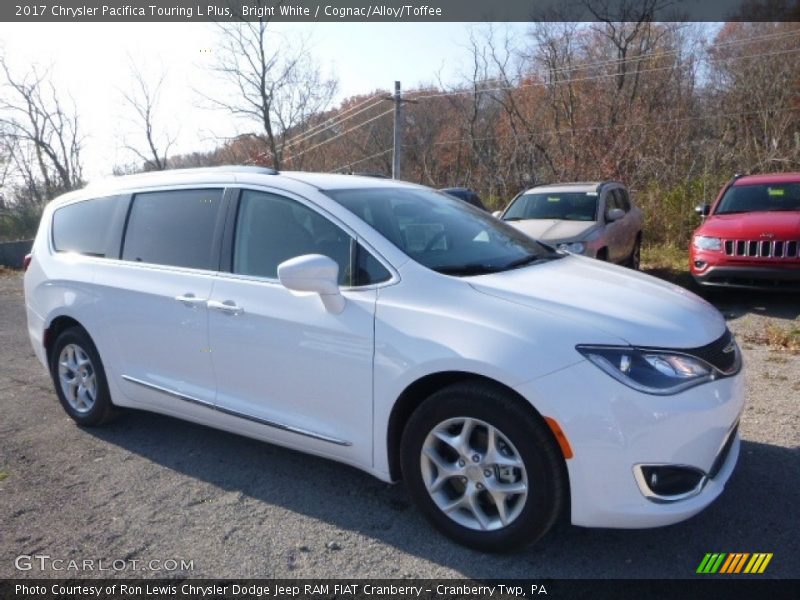 Bright White / Cognac/Alloy/Toffee 2017 Chrysler Pacifica Touring L Plus