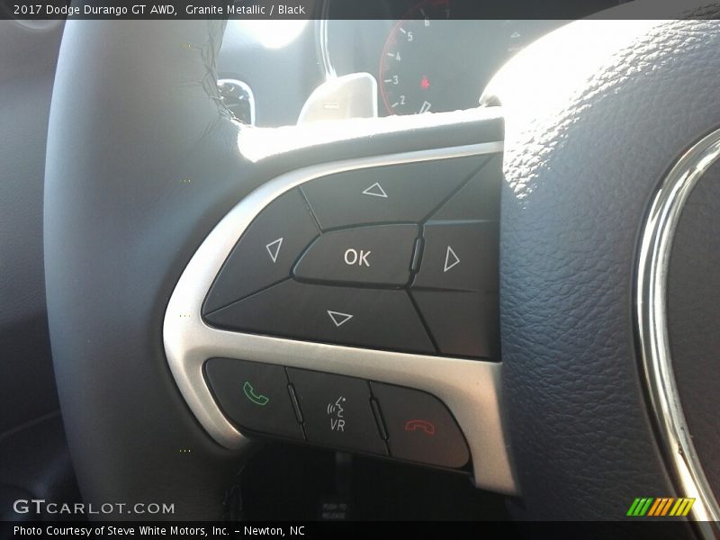 Granite Metallic / Black 2017 Dodge Durango GT AWD