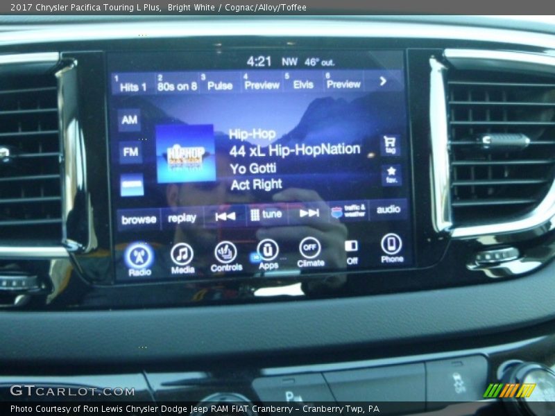 Bright White / Cognac/Alloy/Toffee 2017 Chrysler Pacifica Touring L Plus