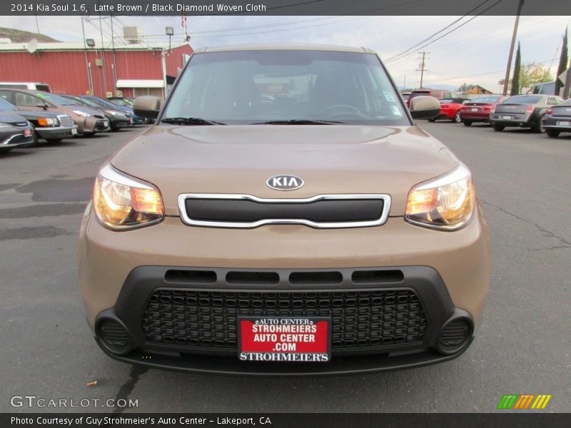 Latte Brown / Black Diamond Woven Cloth 2014 Kia Soul 1.6