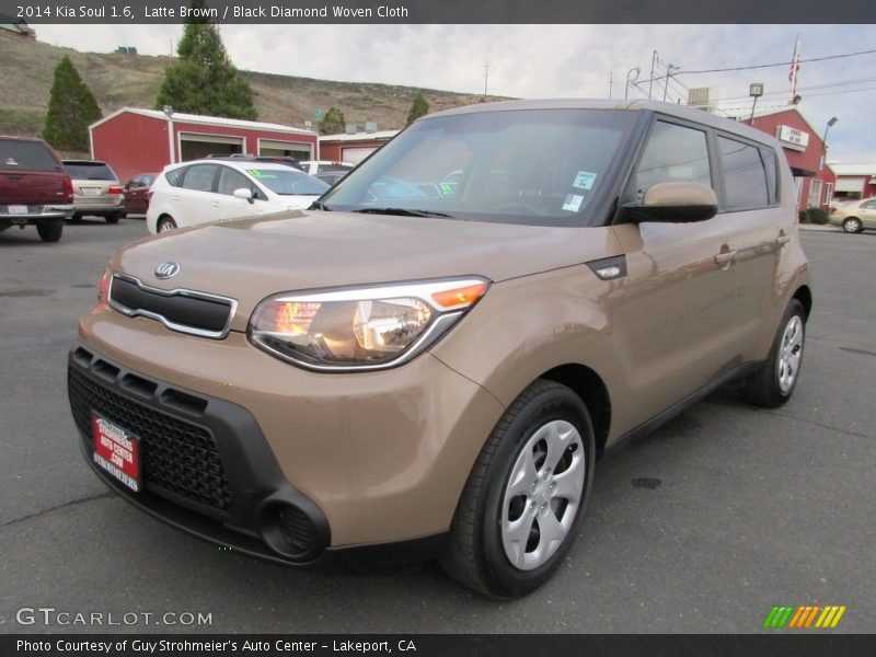 Latte Brown / Black Diamond Woven Cloth 2014 Kia Soul 1.6