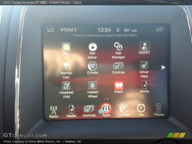 Granite Metallic / Black 2017 Dodge Durango GT AWD