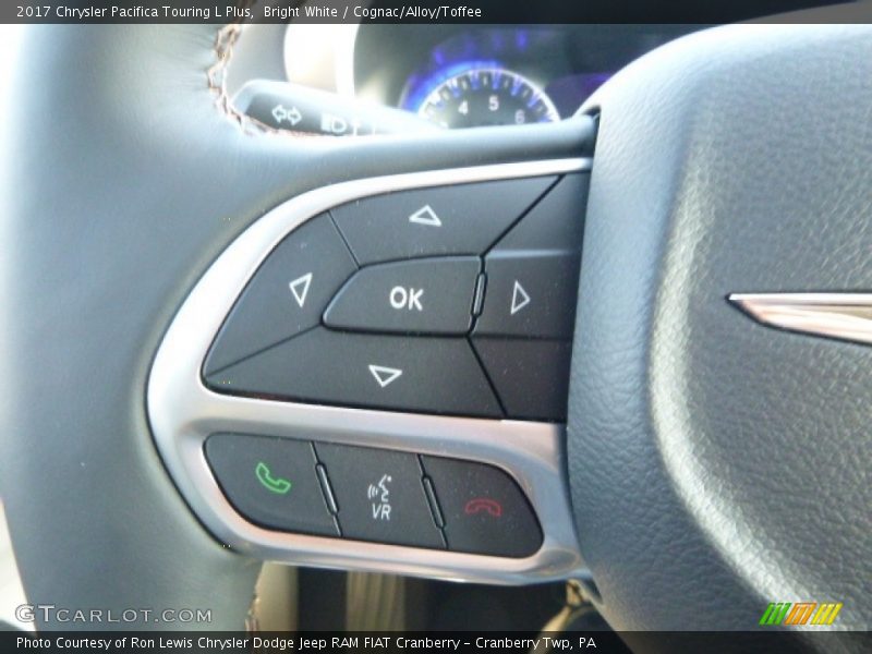 Bright White / Cognac/Alloy/Toffee 2017 Chrysler Pacifica Touring L Plus