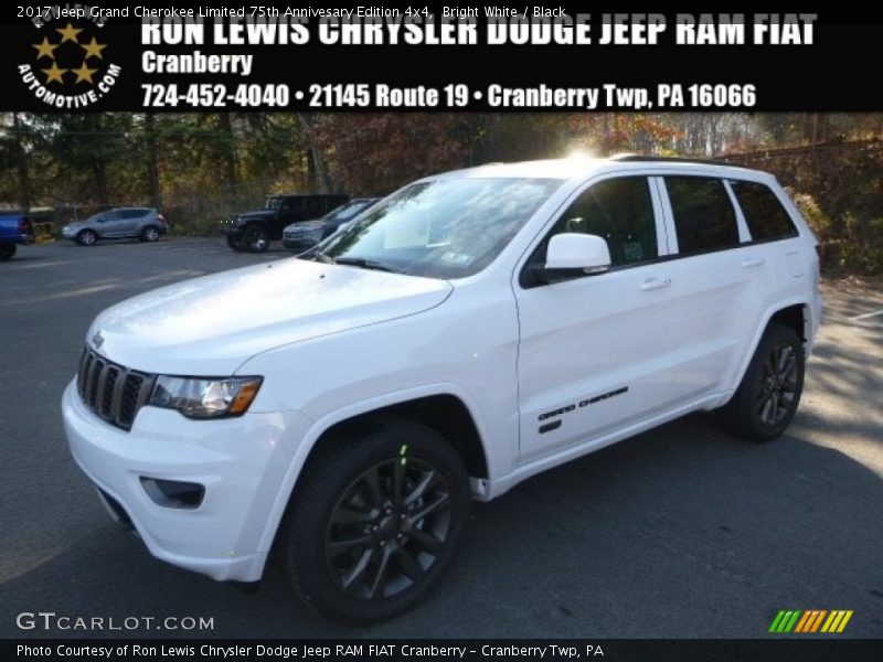 Bright White / Black 2017 Jeep Grand Cherokee Limited 75th Annivesary Edition 4x4