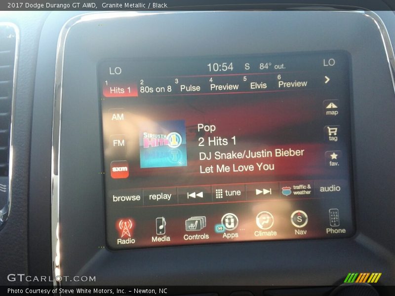 Granite Metallic / Black 2017 Dodge Durango GT AWD