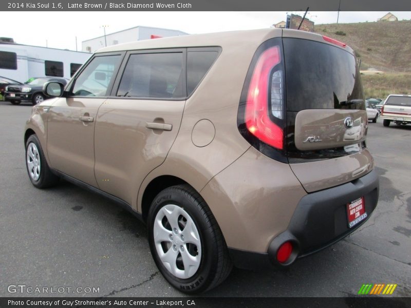 Latte Brown / Black Diamond Woven Cloth 2014 Kia Soul 1.6