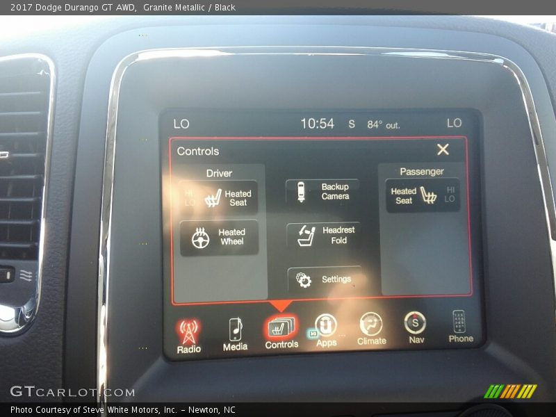 Granite Metallic / Black 2017 Dodge Durango GT AWD