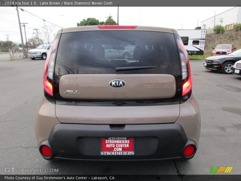 Latte Brown / Black Diamond Woven Cloth 2014 Kia Soul 1.6