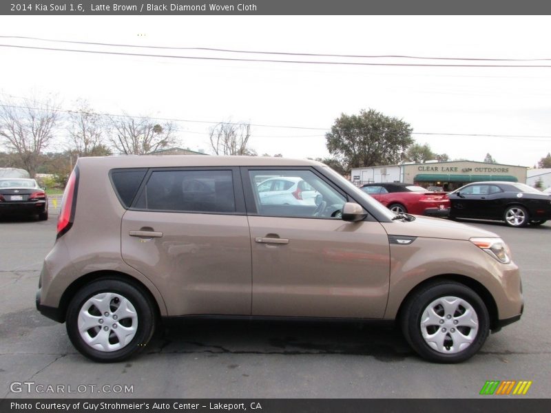 Latte Brown / Black Diamond Woven Cloth 2014 Kia Soul 1.6