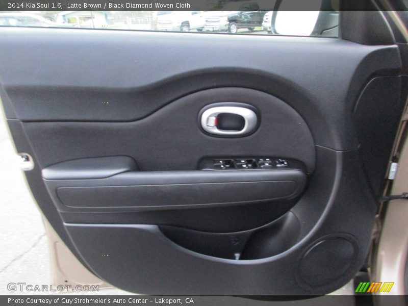 Latte Brown / Black Diamond Woven Cloth 2014 Kia Soul 1.6