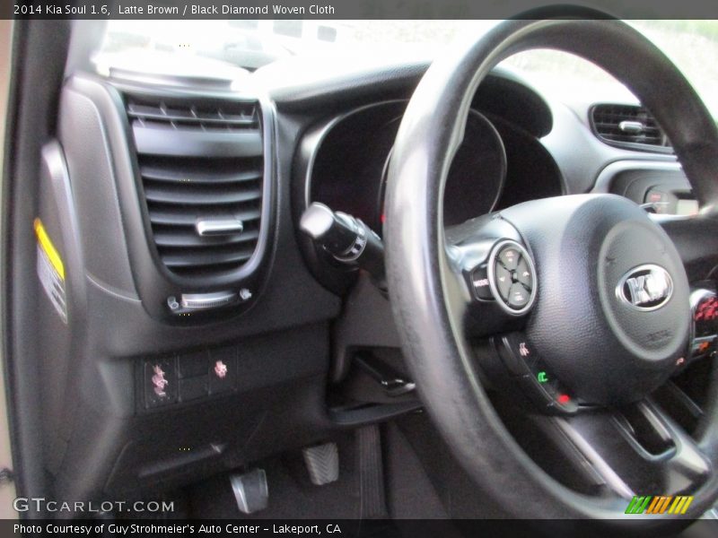 Latte Brown / Black Diamond Woven Cloth 2014 Kia Soul 1.6