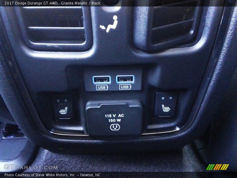 Granite Metallic / Black 2017 Dodge Durango GT AWD