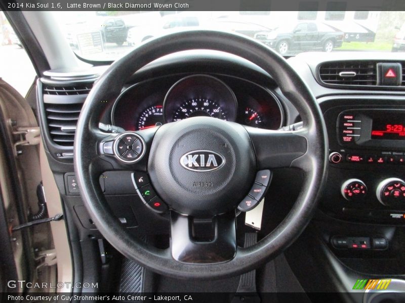 Latte Brown / Black Diamond Woven Cloth 2014 Kia Soul 1.6