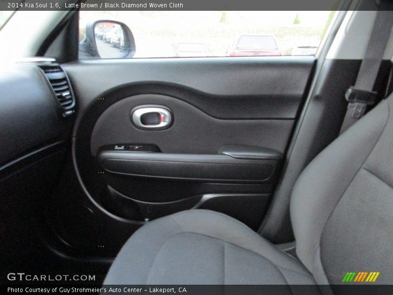 Latte Brown / Black Diamond Woven Cloth 2014 Kia Soul 1.6