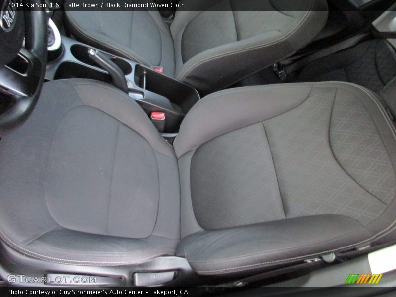 Latte Brown / Black Diamond Woven Cloth 2014 Kia Soul 1.6