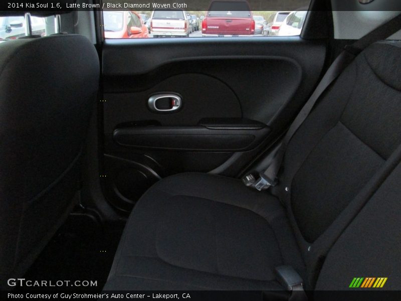 Latte Brown / Black Diamond Woven Cloth 2014 Kia Soul 1.6