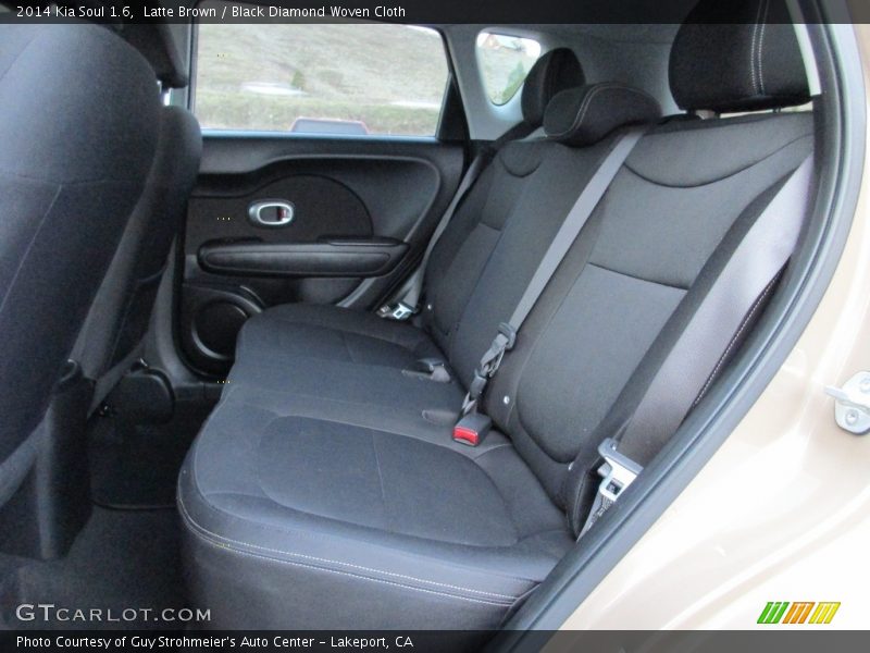 Latte Brown / Black Diamond Woven Cloth 2014 Kia Soul 1.6