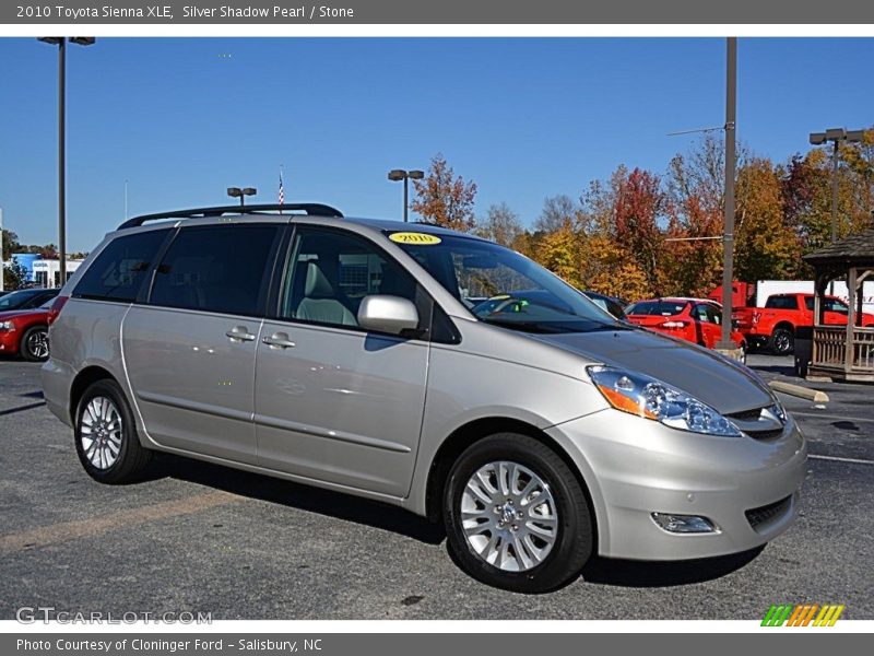 Silver Shadow Pearl / Stone 2010 Toyota Sienna XLE