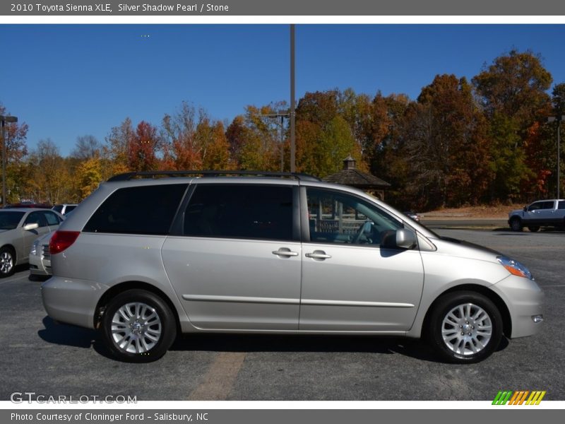 Silver Shadow Pearl / Stone 2010 Toyota Sienna XLE