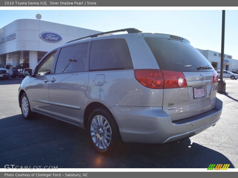 Silver Shadow Pearl / Stone 2010 Toyota Sienna XLE