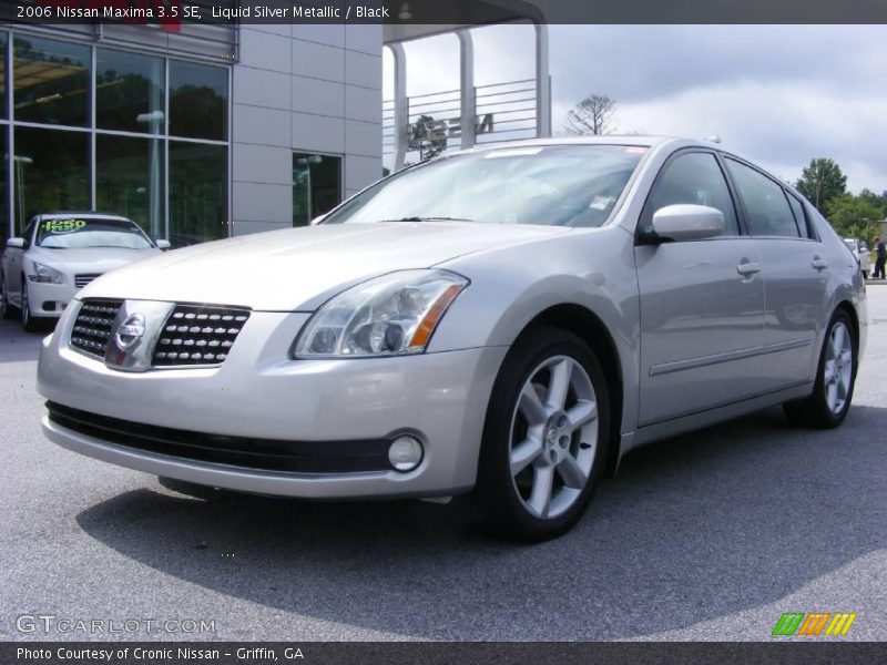Liquid Silver Metallic / Black 2006 Nissan Maxima 3.5 SE