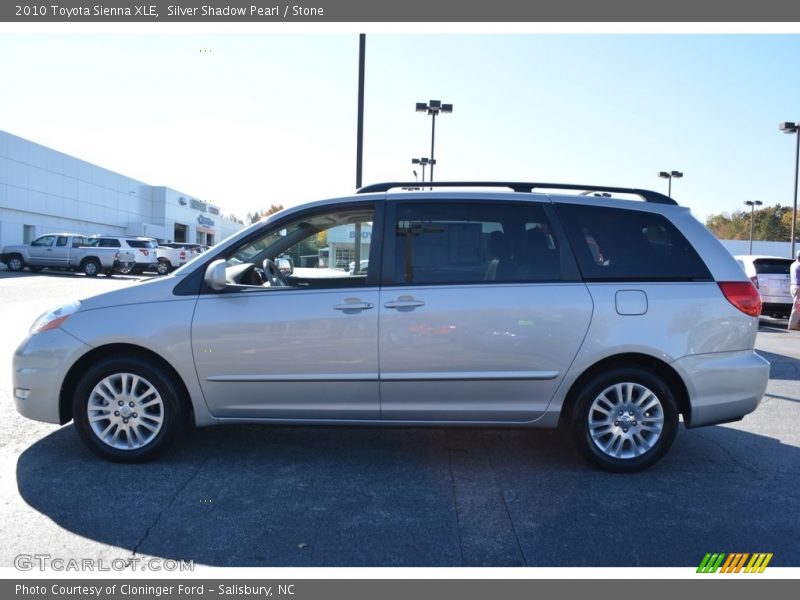 Silver Shadow Pearl / Stone 2010 Toyota Sienna XLE