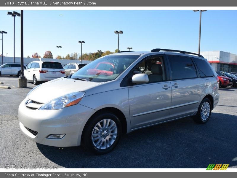 Silver Shadow Pearl / Stone 2010 Toyota Sienna XLE