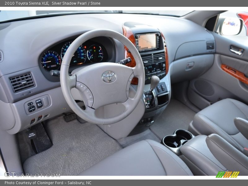 Silver Shadow Pearl / Stone 2010 Toyota Sienna XLE
