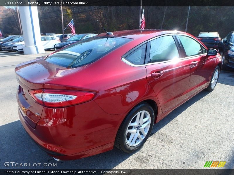 Ruby Red / Charcoal Black 2014 Ford Fusion SE