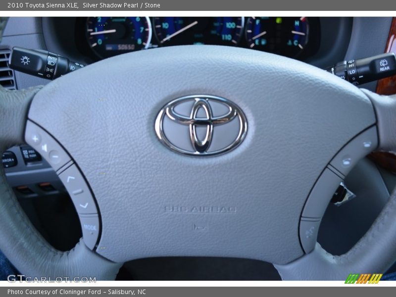 Silver Shadow Pearl / Stone 2010 Toyota Sienna XLE