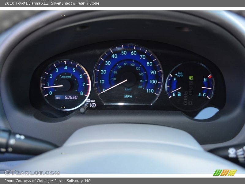 Silver Shadow Pearl / Stone 2010 Toyota Sienna XLE