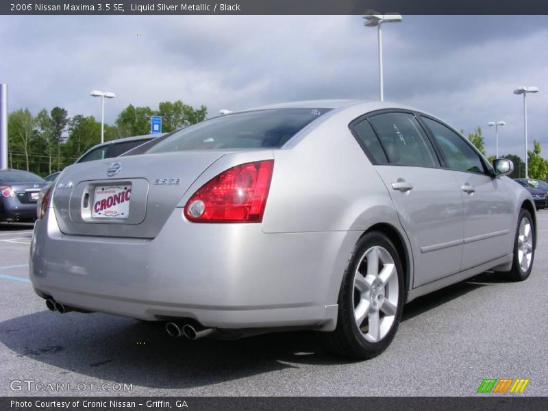 Liquid Silver Metallic / Black 2006 Nissan Maxima 3.5 SE