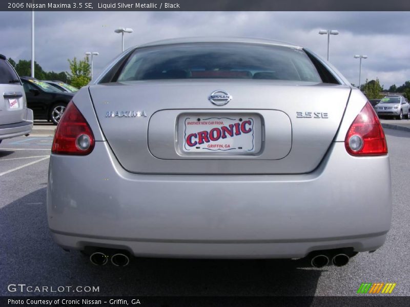 Liquid Silver Metallic / Black 2006 Nissan Maxima 3.5 SE
