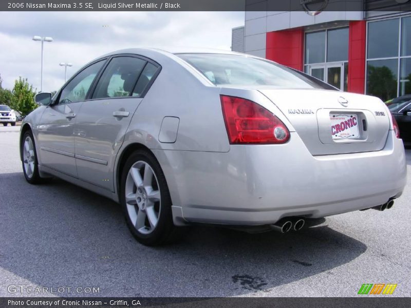 Liquid Silver Metallic / Black 2006 Nissan Maxima 3.5 SE
